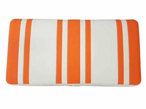 Beyond 6 seat cushion + base - orange/white
