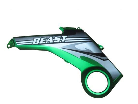 Beast Left Mid Protection Plate Green