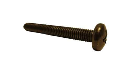 Nemesis Black Nickel Cross Slot Pan Head Screw M6x40