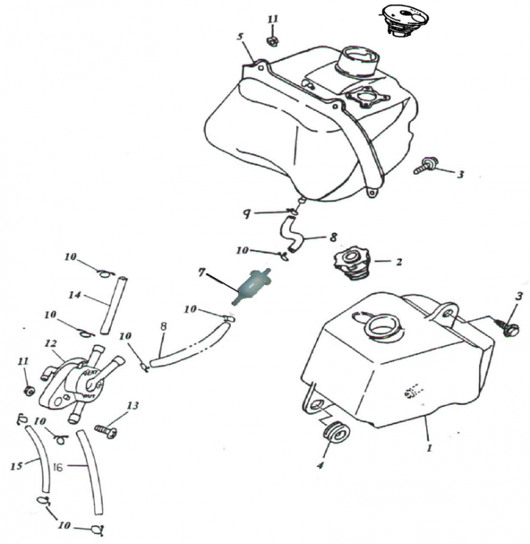 Fuel Tank Oil Tank Bintelli Parts